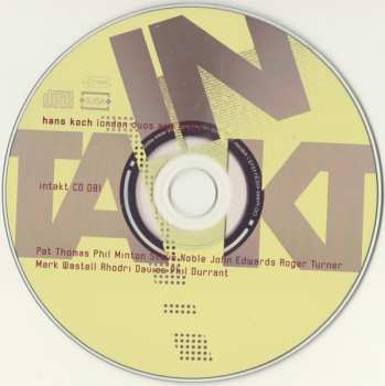 CD Hans Koch: London Duos And Trios (Hans Koch Meets London Musicians)