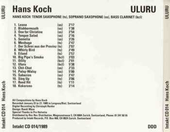 CD Hans Koch: Uluru