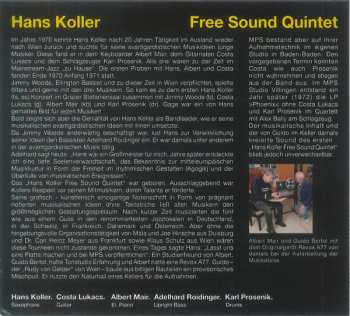 CD Hans Koller Free Sound: Free Sound Quintet