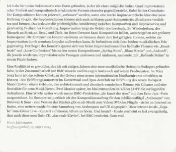CD Hans Lüdemann: Das Reale Klavier (Ein Kölner Konzert)
