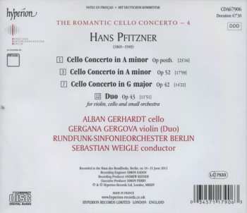 CD Alban Gerhardt: Cello Concerto In G Major Op 42 / Cello Concerto In A Minor Op 52 / Cello Concerto Op Posth. / Duo Op 43