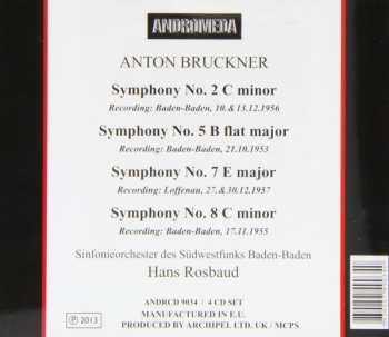 4CD Anton Bruckner: Symphony N.2, N.5, N.7, N.8