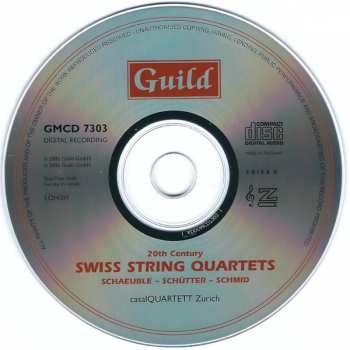 CD casalQuartet: 20th Century Swiss String Quartets