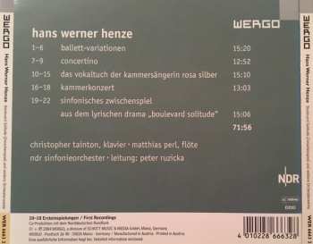 CD Hans Werner Henze: Boulevard Solitude (Zwischenspiel) Und Weitere Orchesterwerke