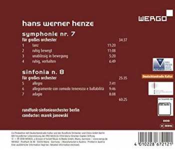 CD Hans Werner Henze: Symphonies 7 & 8