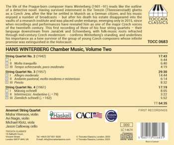 CD Hans Winterberg: Chamber Music, Volume Two