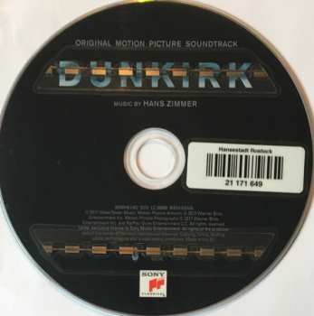 CD Hans Zimmer: Dunkirk (Original Motion Picture Soundtrack)