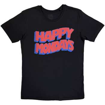Merch Happy Mondays: T-shirt Wavy Logo Happy Mondays