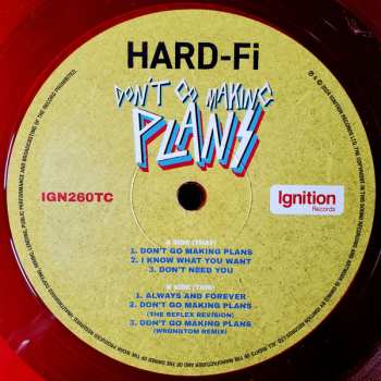 LP Hard-Fi: Don't Go Making Plans CLR | LTD | NUM