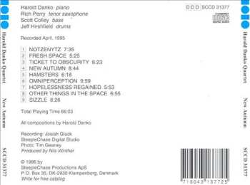 CD Harold Danko Quartet: New Autumn