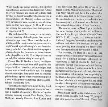 CD Harold Danko Quartet: Next Age