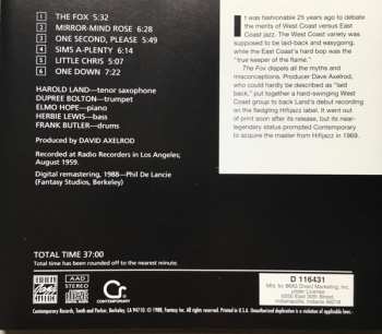 CD Harold Land Quintet: The Fox