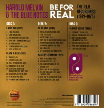 3CD/Doos Harold Melvin And The Blue Notes: Be For Real (The P.I.R. Recordings 1972-1975)