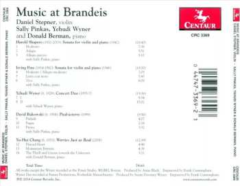 CD Sally Pinkas: Music At Brandeis