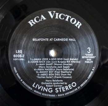 2LP Harry Belafonte: Belafonte At Carnegie Hall: The Complete Concert LTD