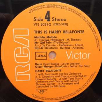 2LP Harry Belafonte: This Is Harry Belafonte