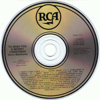 CD Harry Belafonte: To Wish You A Merry Christmas
