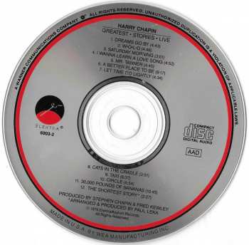CD Harry Chapin: Greatest Stories - Live
