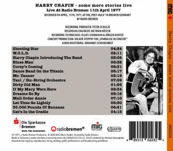 CD Harry Chapin: Some More Stories Live  (At Radio Bremen 11th April 1977) DIGI