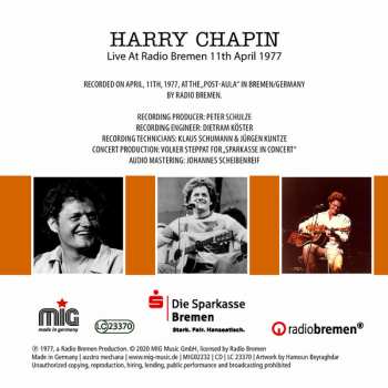 CD Harry Chapin: Some More Stories Live  (At Radio Bremen 11th April 1977) DIGI