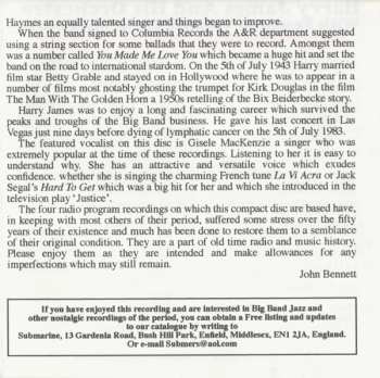 CD Harry James And His Orchestra: Don't Be That Way
