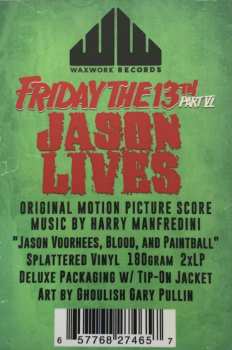 2LP Harry Manfredini: Friday The 13th Part VI: Jason Lives DLX | CLR