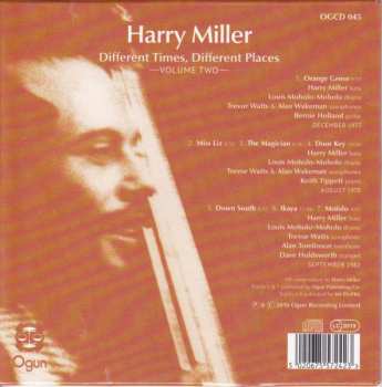 CD Harry Miller: Different Times, Different Places - Volume Two