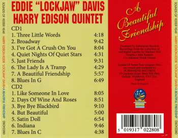 2CD The Harry "Sweets" Edison-Eddie "Lockjaw" Davis Quintet: A Beautiful Friendship: "Live" From Espace Pierre Cardin, Paris