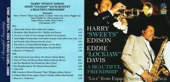 2CD The Harry "Sweets" Edison-Eddie "Lockjaw" Davis Quintet: A Beautiful Friendship: "Live" From Espace Pierre Cardin, Paris
