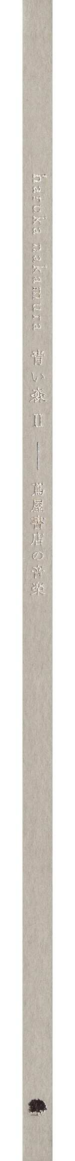 CD Haruka Nakamura: 青い森 II -蔦屋書店の音楽-