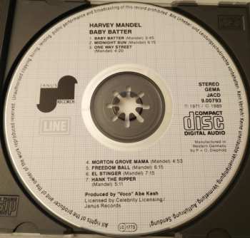 CD Harvey Mandel: Baby Batter