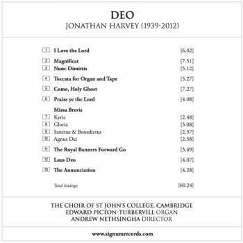 CD St. John's College Choir: Deo