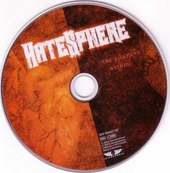 CD HateSphere: The Sickness Within