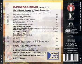 CD Martyn Brabbins: The Vivion Of Cleopatra / Fantastic Variations On An Old Rhyme / Two Choral Pieces / Overture: For Valour