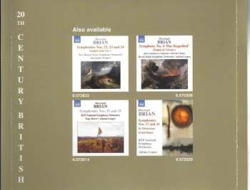 CD Havergal Brian: Symphonies Nos. 6, 28, 29 and 31