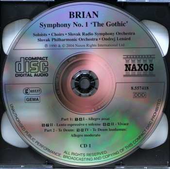 2CD Slovak Radio Symphony Orchestra: Symphony No. 1 'The Gothic'