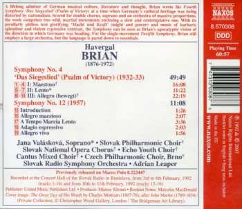 CD Havergal Brian: Symphony No. 4 'Das Siegeslied' (Psalm Of Victory)