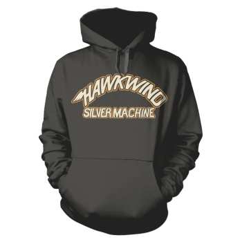 Merch Hawkwind: Hoodie Met Capuchon Silver Machine (charcoal)