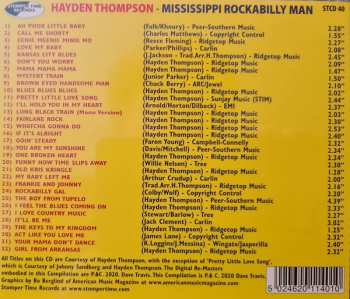 CD Hayden Thompson: Mississippi Rockabilly Man