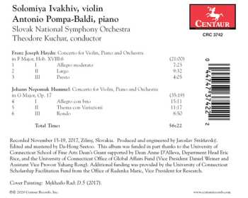 CD Joseph Haydn: Haydn + Hummel