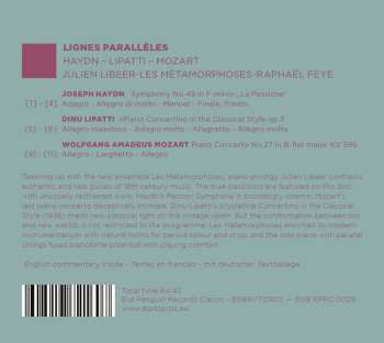 CD Wolfgang Amadeus Mozart: Lignes Parallèles