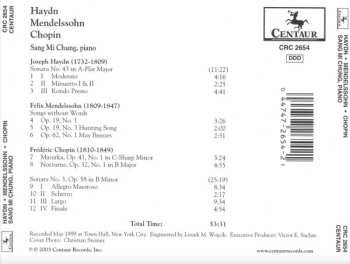 CD Frédéric Chopin: Haydn / Mendelssohn / Chopin