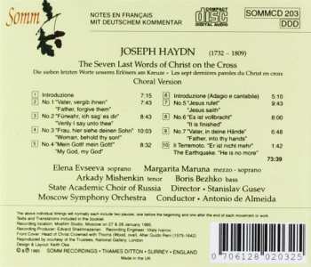 CD Joseph Haydn: The Seven Last Words Of Christ On The Cross