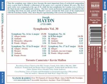 CD Joseph Haydn: Symphonies Vol. 30 - Symphonies Nos. 14-17