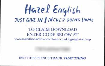 2LP Hazel English: Just Give In / Never Going Home LTD | CLR