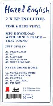 2LP Hazel English: Just Give In / Never Going Home LTD | CLR