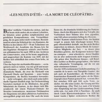 CD Hector Berlioz: Nuits D'été ▪ La Mort De Cléopâtre