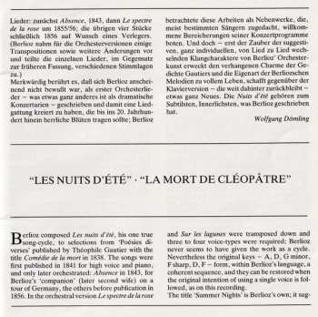 CD Hector Berlioz: Nuits D'été ▪ La Mort De Cléopâtre
