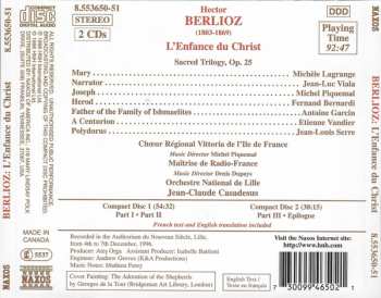 2CD Hector Berlioz: L'Enfance Du Christ = The Childhood Of Christ • Sacred Trilogy, Op. 25