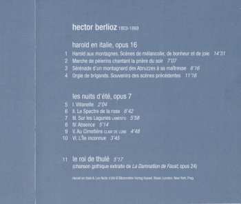 CD Hector Berlioz: Les Nuits D'Été – Harold En Italie